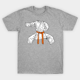 Martial Arts: Katate Gi Orange Belt T-Shirt